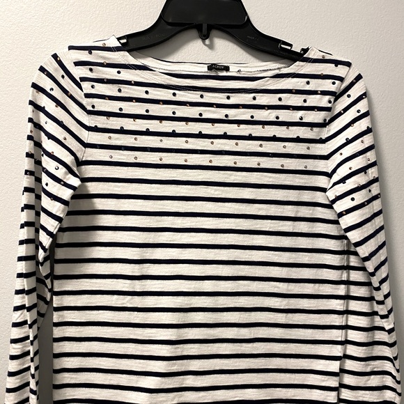 J. Crew Embellished Tee - Picture 2 of 5